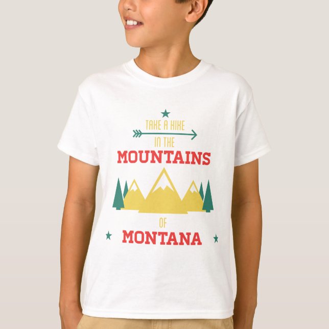 Camping In Montana T-Shirt (Front)