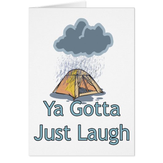 Camping in the Rain Cards (Front)