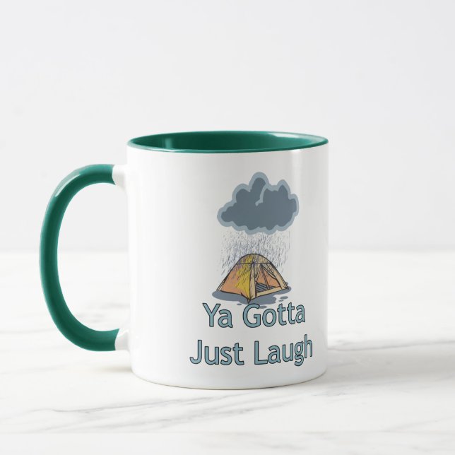 Camping in the Rain Mug (Left)