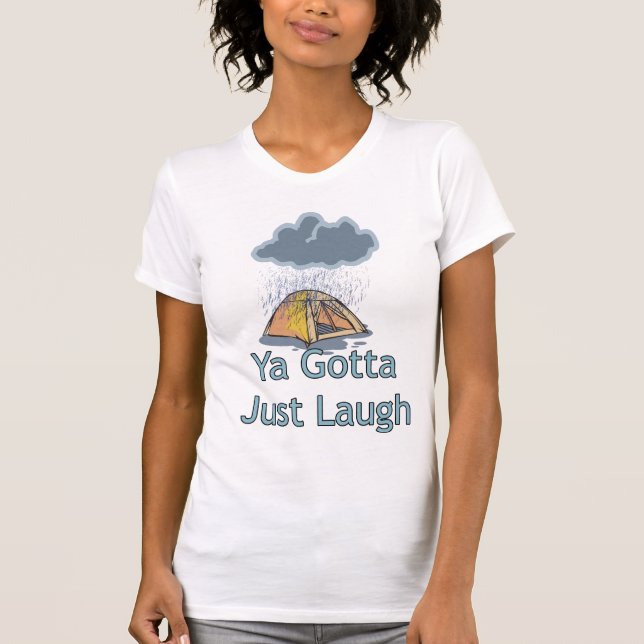 Camping in the Rain T-Shirt (Front)