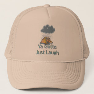 Camping in the Rain Trucker Hat