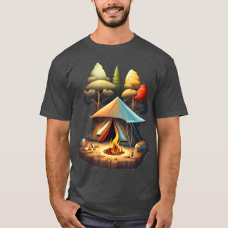 Camping Inent Design girl T-Shirt