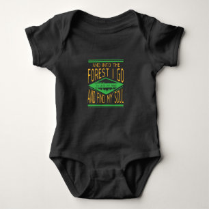 Camping - Into The Forest I Go Funny Camping Baby Bodysuit