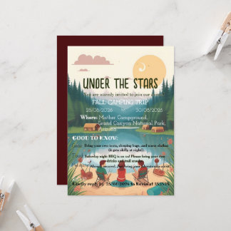 Camping invitation
