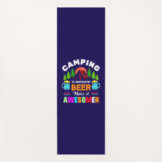 Camping is Awesome Beer Makeit Awesomer-67357 Yoga Mat