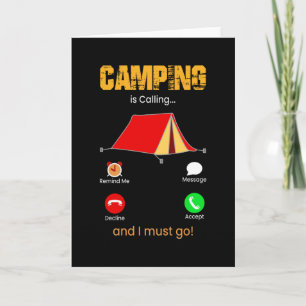 Camping is Calling Card