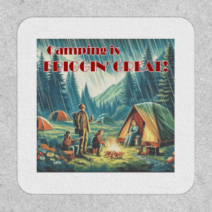 Camping Is Friggin Great Funny Rain Patch