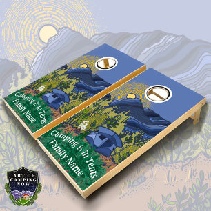 Camping is in Tents Cornhole Set