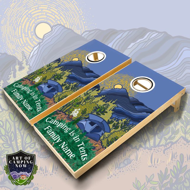 Camping is in Tents Cornhole Set (Creator Uploaded)
