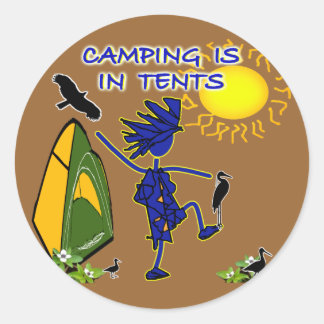 3,000+ Funny Camping Stickers and Funny Camping Sticker Designs | Zazzle