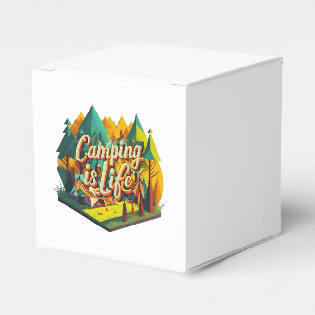 Camping is Life Favor Boxes (Front Side)