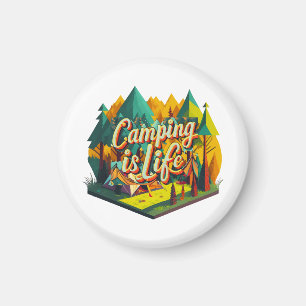Camping is Life Magnet