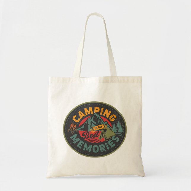 Camping Is My Best Memories Tote Bag (Front)