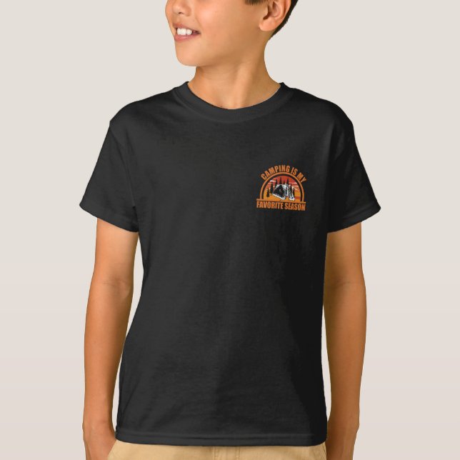 Camping is my favorite season funny camper slogan T-Shirt (Front)
