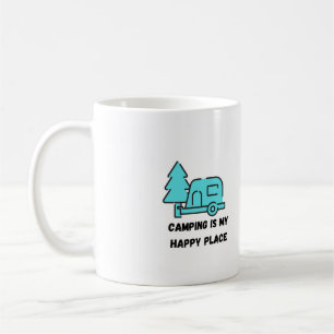 Camping is My Happy Place Coffee Mug