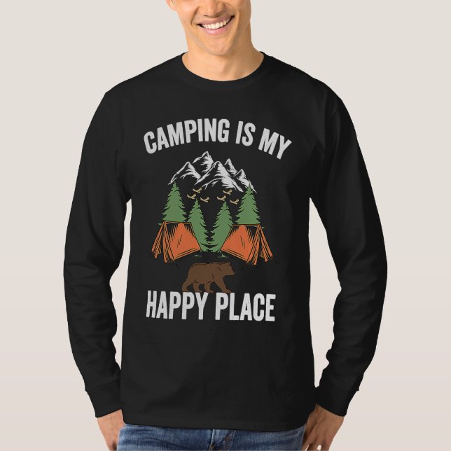Camping is my Happy Place T-Shirt (Front)