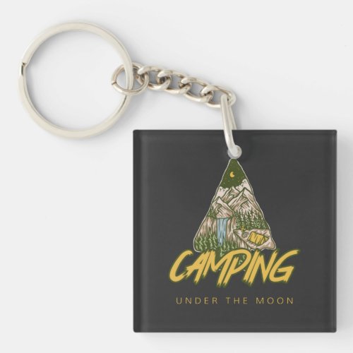 Camping Is My Love Language  Keychain