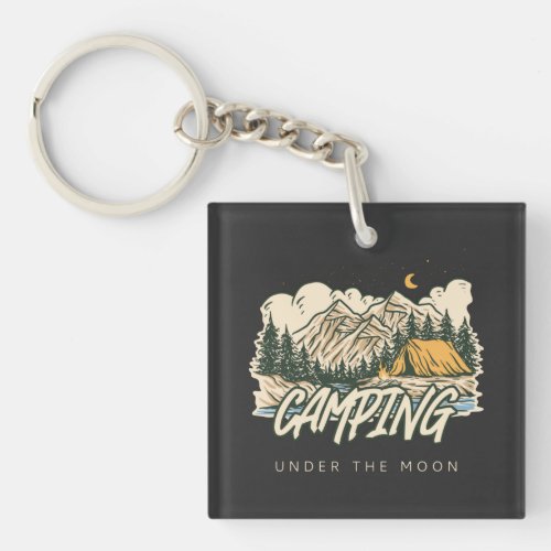 Camping Is My Love Language  Keychain