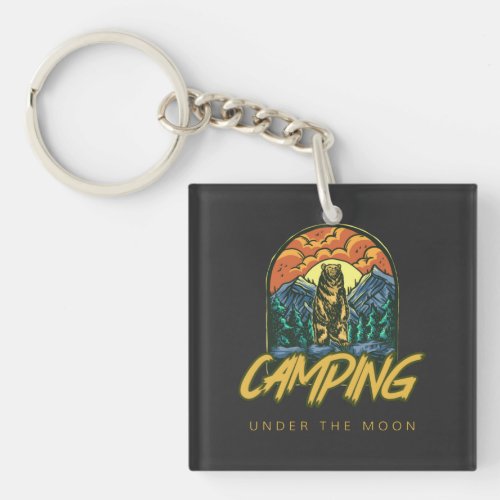 Camping Is My Love Language  Keychain