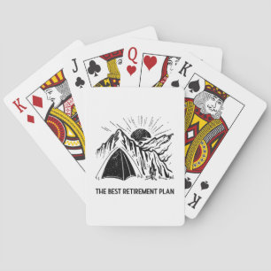 Camping Is My Retirement Plan Retired Camper Poker Cards