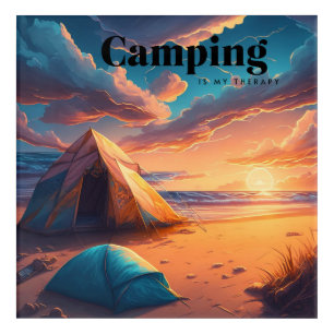 Camping is my Therapy   Digital Art