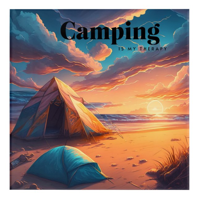 Camping is my Therapy | Digital Art (Front)