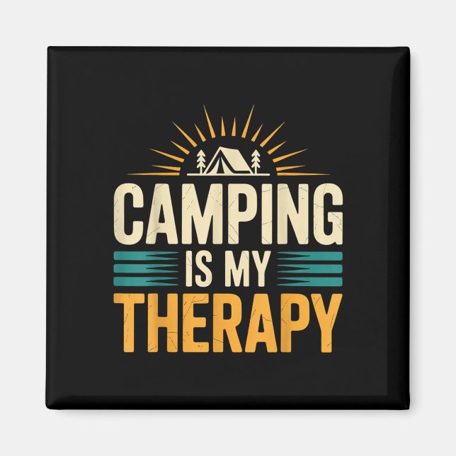 Camping is my therapy  magnet (Front)