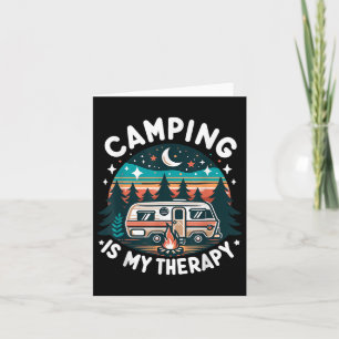 Camping Is My Therapy Summer Vacation Family Match Card
