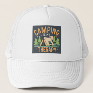 Camping Is My Therapy Trucker Hat