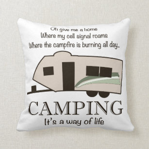 camping themed pillows