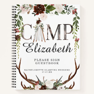 Camping Journal Bachelorette Glamping Weekend