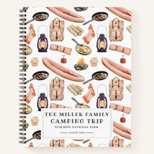 Camping Journal   Custom Road Trip Journal