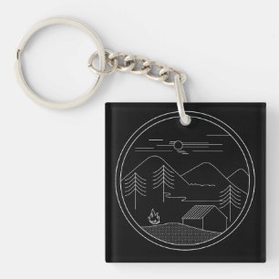 camping, keychain