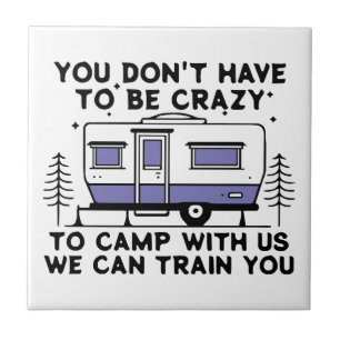 Camping Legend Since Forever Ceramic Tile