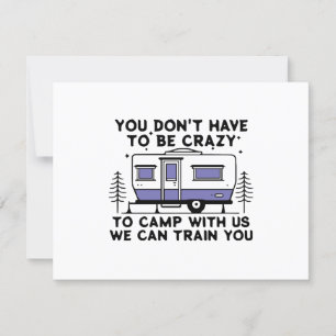 Camping Legend Since Forever RSVP Card