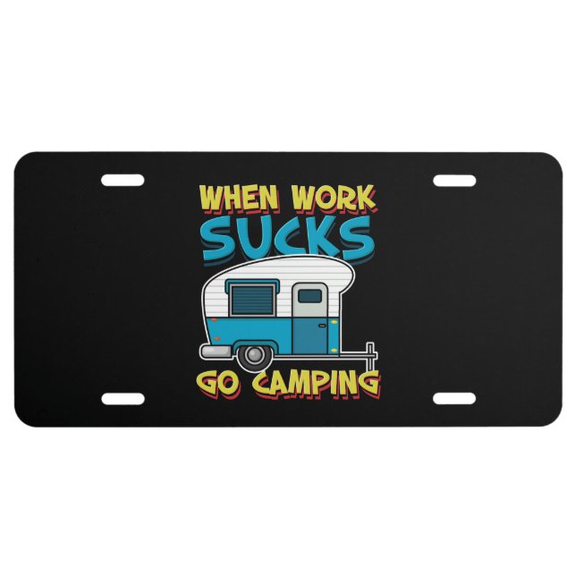 Camping License Plate (Front)