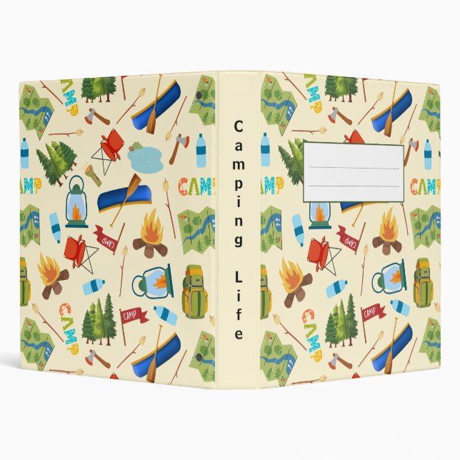Camping Life 3 Ring Binder (Background)