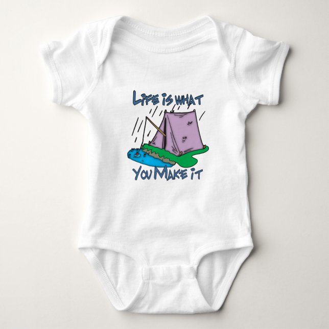 Camping Life Baby Bodysuit (Front)