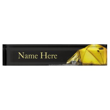 Camping Life  Camping Desk Name Plate by Iggys_World at Zazzle