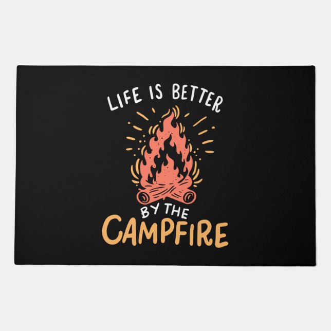 Camping - Life Is Better By The Campfire Doormat (Front)