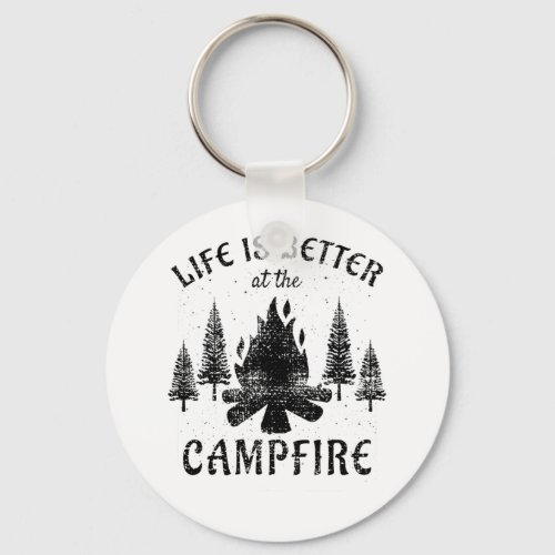 Camping _ Life Is Better By The Campfire Keychain