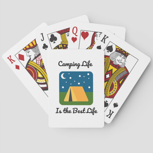 Camping Life is the Best Life Poker Cards (Back)