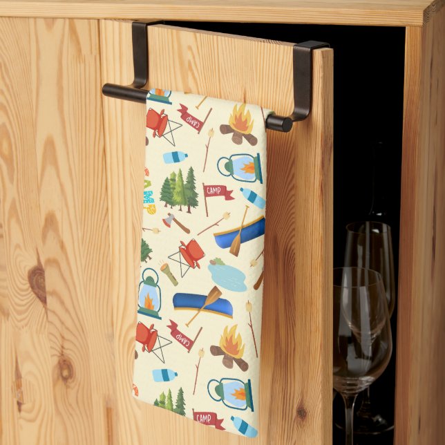 Camping Life Kitchen Towel (Thirds Fold)