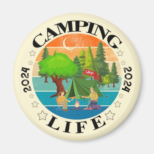 Camping Life Magnet (Front)