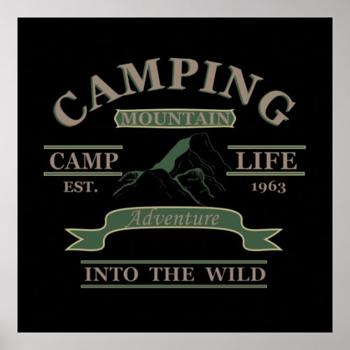 camping life poster