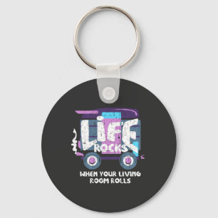 Camping - Life Rocks Keychain