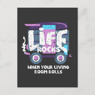 Camping - Life Rocks Postcard