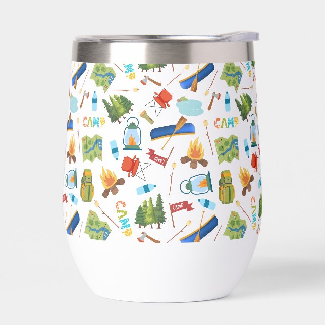 Camping Life Thermal Wine Tumbler (Left)