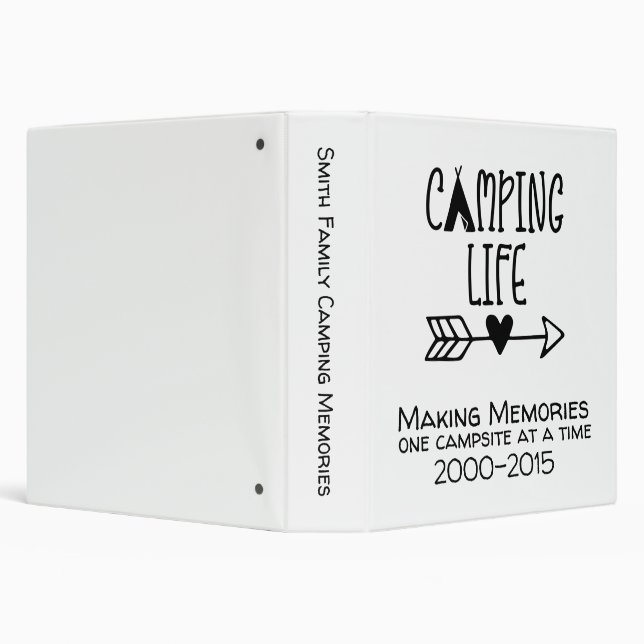 Camping Life Trucker Hat 3 Ring Binder (Background)