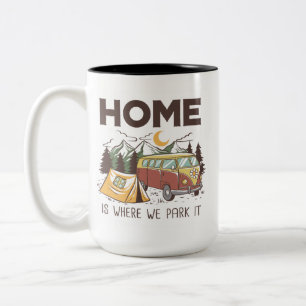Camping life Two-Tone coffee mug